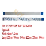 10Pcs 11 12 13 14 15 16 17 18 19 20Pin 0.5mm 1.0mm FFC Cable FPC Flat Flexible Cable 5/10/15/20/25/30cm