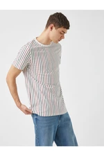 Koton Slim Fit pruhované tričko
