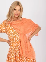 Orange viscose women's scarf