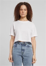 Women's short oversized T-shirt white