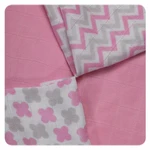 XKKO Bambusové obrúsky 30x30 Scandinavian Baby Pink MIX (9ks)
