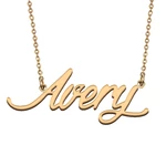 Avery Custom Name Necklace Customized Pendant Choker Personalized Jewelry Gift for Women Girls Friend Christmas Present