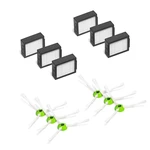 New 6pcs Hepa Filter & 6pcs Sider brush for iRobot Roomba i7 E5 E6 I Series Robot Vacuum Cleaner
