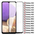 100D Anti-burst Tempered Glass For Samsung Galaxy A02 A12 A22 A32 A42 A52 A72 Screen Protector M02 M12 M22 M32 M42 M52 M62 Glass