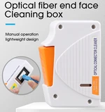 COMPTYCO Fiber End Face Cleaning Box Fiber Wiping Tool Pigtail Cleaner Cassette Ftth Optic Fiber Cleaner Tools for SC/ST/FC/LC