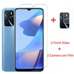 For OPPO A54s Glass for OPPO A54s Tempered Glass Film Mobile Phone Screen Protector HD Camera Len Film for OPPO A54s 4G