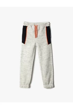 Koton Basic Jogger Sweatpants Tie Waist Color Contrast