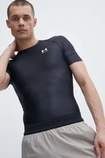 Tréningové tričko Under Armour HG Iso-Chill Compression čierna farba, jednofarebné