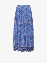Modrá dámská vzorovaná maxi sukně ONLY Veneda - Dámské