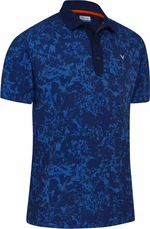 Callaway Mens All Over Abstract Camo Printed Polo Navy Blazer S Camiseta polo