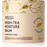 delhicious MIGH-TEA MOISTURE BALM multifunkčný balzam pre veľmi suchú a citlivú pleť bez parfumácie 50 g