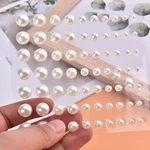70pcs/ Sheet 3D Pearl Face Jewels Eyeshadow Stickers Self Adhesive Face Body Eyebrow Diamond Nail Stickers Diamond Decoration