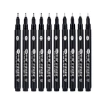 Sipa 8Pcs Black Thin Liner Pens Mini Liner Fineliner Drawing Pens For Artist Illustration Technical Drawing Office Documents