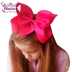 Nishine 6 Inch Boutique Big Ribbon Bows Hair Clips for Baby Girls Barrettes Children Accessories Hairpins Headwear