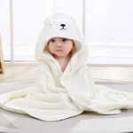 Toddler Baby Hooded Towels Newborn Kids Bathrobe Super Soft Bath Towel Blanket Warm Sleeping Swaddle Wrap for Infant Boys Girls