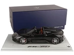 Maserati MC20 Cielo Nero Essenza Black with DISPLAY CASE Limited Edition to 24 pieces Worldwide 1/18 Model Car by BBR