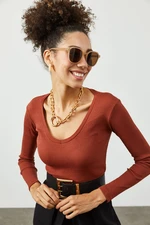XHAN Women's Tile V-Neck Camisole Blouse