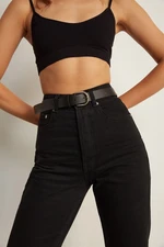 VATKALI Basic Leather Belt Black