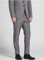 Grey Mens Suit Pants Jack & Jones Franco - Mens