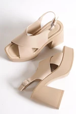 Capone Outfitters Sandals - Beige - Block