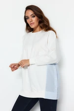 Trendyol Weave Ecru, Joint Knitted Tunic