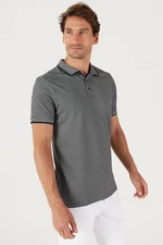 AC&Co / Altınyıldız Classics Men's Shrink-Resistant Cotton Fabric Slim Fit Narrow Cut Polo Collar T-Shirt