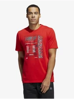 Red Men's T-Shirt adidas Performance - Men