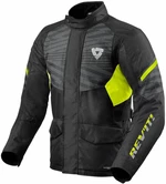 Rev'it! Jacket Duke H2O Negru/Galben Neon L Geacă textilă
