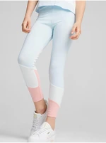 Light blue Puma Power Cat Girls' Leggings - Girls