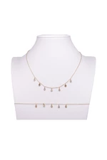 Stainless steel necklace G2211-1-10 gold
