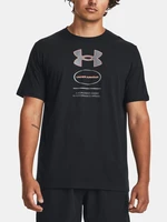 Under Armour T-Shirt UA M Branded GEL Stack SS-BLK - Men