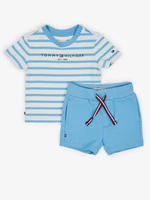 Tommy Hilfiger Boys' Striped T-shirt and Shorts Set in Blue and White To - Boys