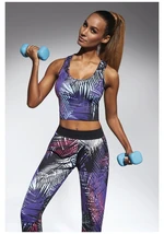 Bas Bleu Crop top JAMAICA-TOP 30 sporty in fashionable print