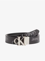 Black Men's Leather Belt Calvin Klein Jeans - Men's