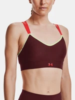 Vínová dámska športová podprsenka Under Armour UA Infinity Low Strappy