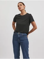 Černé basic tričko VILA Modala - Dámské