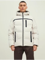 Beige Winter Hooded Jack & Jones Heat - Men