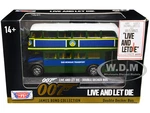Double Decker Bus "San Monique Transport" James Bond 007 "Live and Let Die" (1973) Movie "James Bond Collection" Series Diecast Model by Motormax