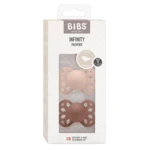 BIBS Anatomické silikónové cumlíky Infinity, veľkosť 1, Blush / Woodchuck 2 ks
