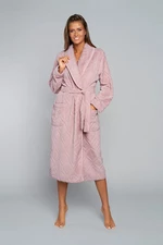 Women's Morena Long Sleeve Bathrobe - Powder Pink