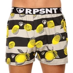 Grey-black men's striped boxer shorts by Represent Mike