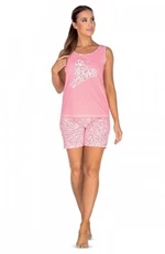 Regina 627 Dámské pyžamo plus size XXL růžová