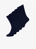 Sada pěti párů pánských ponožek v tmavě modré barvě Jack & Jones  - Pánské