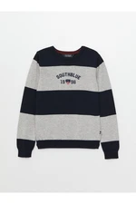 LC Waikiki Crew Neck Striped Long Sleeve Boy Knitwear Sweater