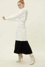 Farebná blokovaná pletená sukňa Koton