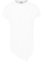 Asymmetrical long T-shirt white
