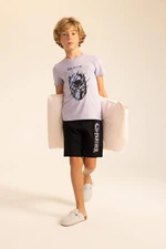 DEFACTO Boy Marvel Short Sleeve Pajamas Set