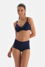 Dagi Navy Blue Boyshort Bikini Bottom