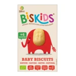 BELKORN BISkids BIO dětské celozrnné sušenky Natural 6M+ 120 g