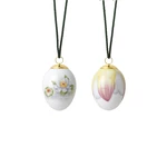 Ou de Paște cu flori și petale de nufăr, 2 buc - Royal Copenhagen